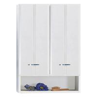 Hängeschrank Rallye B: 50 cm Weiß Dekor m. 2 Drehtüren - Weiß, KONVENTIONELL, Holzwerkstoff (50/71/20cm) - Held