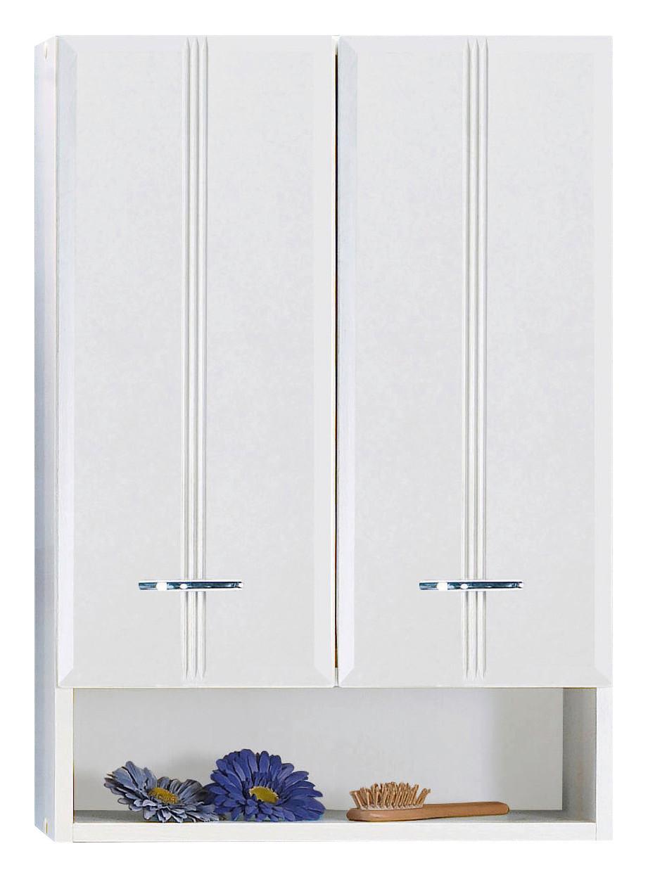 Hängeschrank Rallye B: 50 cm Weiß Dekor m. 2 Drehtüren