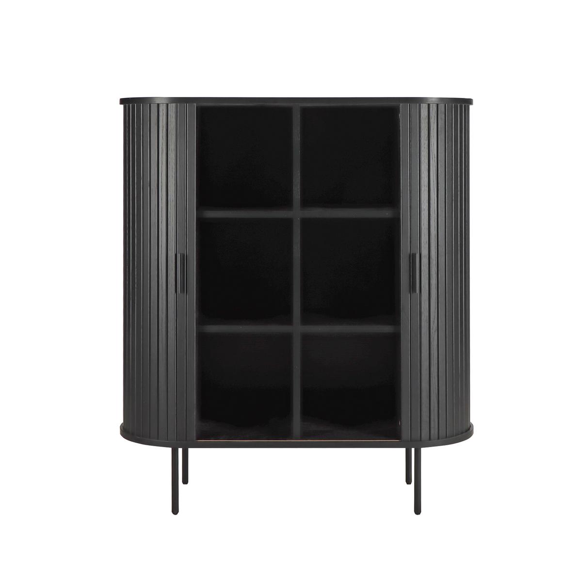 Kommode Schwarz, B: 100cm - Schwarz, Design, Holzwerkstoff (100/118/40cm) - Livetastic