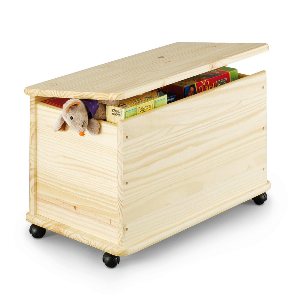 TRUHE Naturfarben B: 73 cm - Naturfarben, Basics, Holz (73/45/39,5cm) - Zeller Present