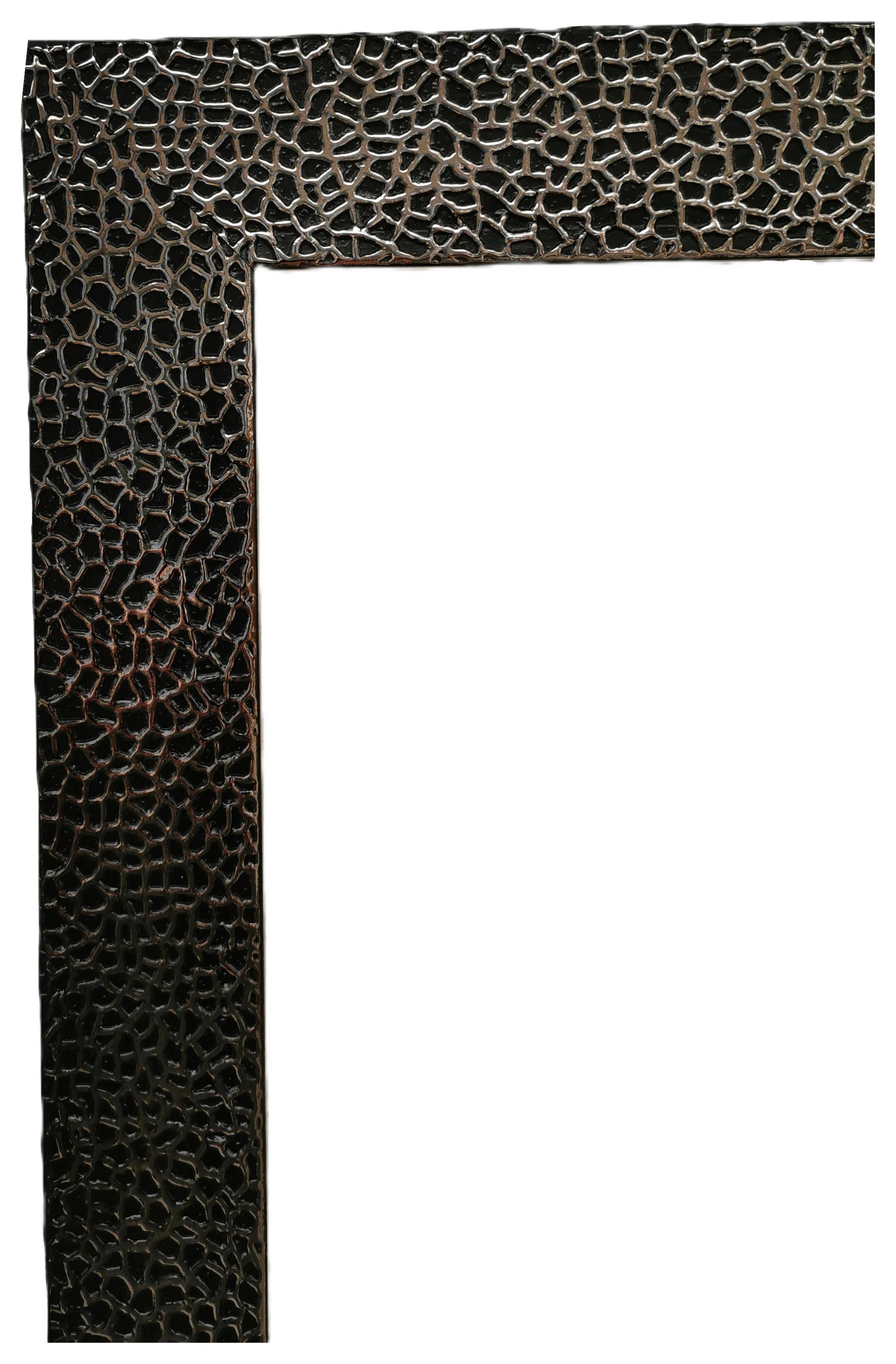Spiegel Polly - Schwarz/Kupferfarben, MODERN, Glas/Kunststoff (54/184/3cm)
