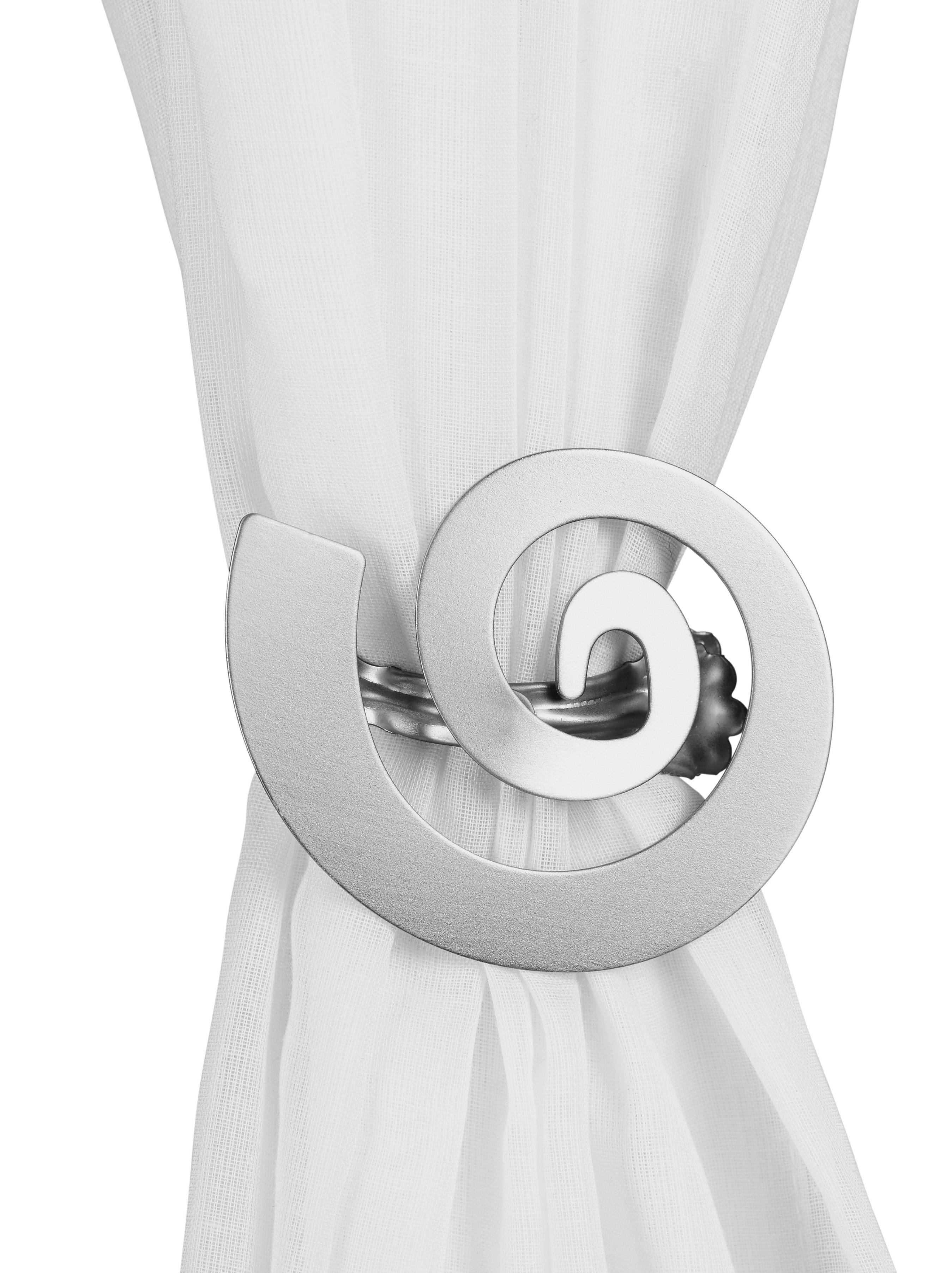 Dekoračná Spona Spiral - zlatá/strieborná, kov (10/15/5cm) - Modern Living