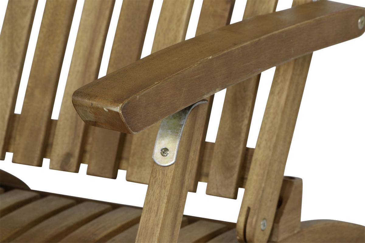 Bäderliege Paleros Echtholz Akazie Verstellbar - Akaziefarben, KONVENTIONELL, Holz (60/90/147cm) - Siena Garden