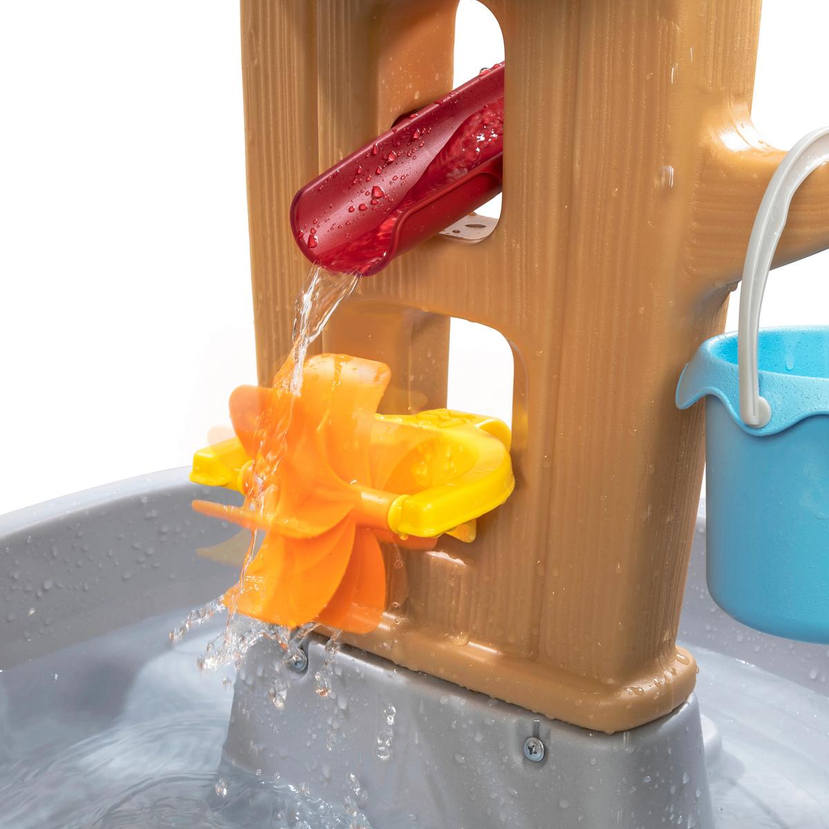 Sand- Und Wassertisch Rain Shower Splash - Blau/Braun, Design, Kunststoff (86,4/66,7/90,2cm) - Ambia Garden