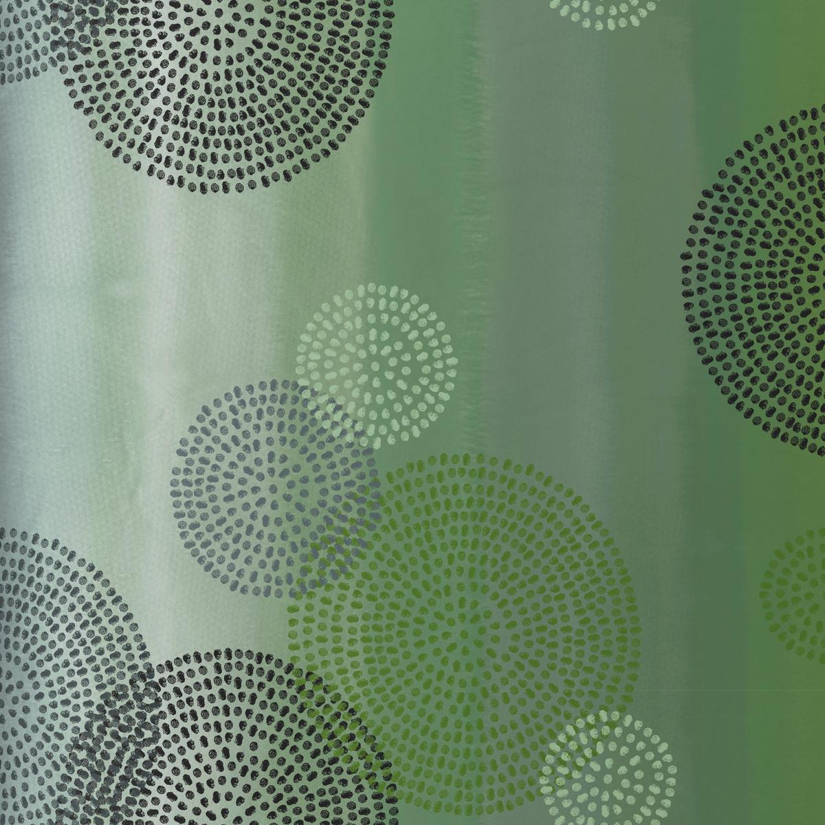Bettwäsche 140x200 cm Rebecca Baumwolle Grün Kreise - Grün, ROMANTIK / LANDHAUS, Textil (140/200cm) - James Wood