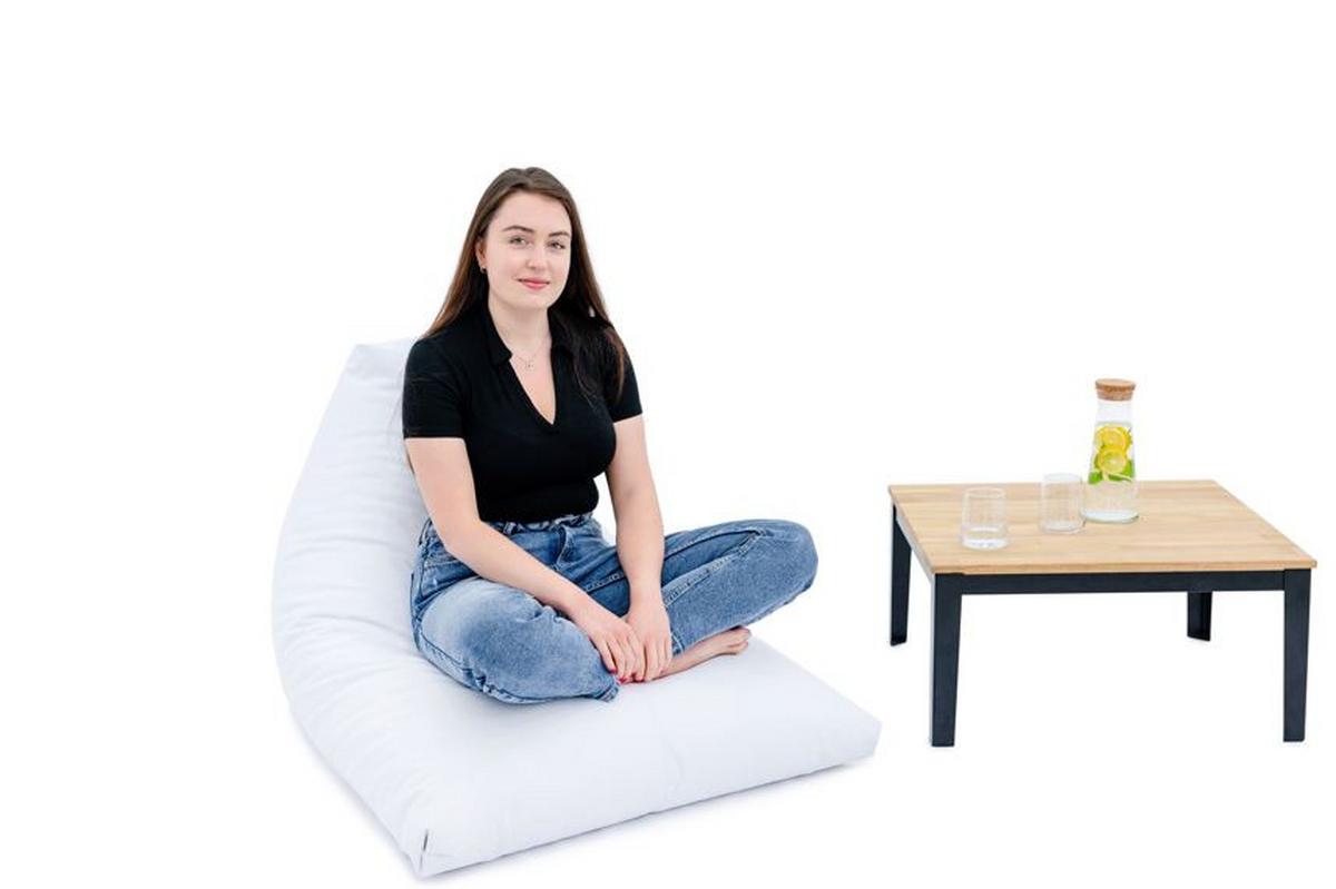 Sitzsack Relax Lounger Joker Grau, Outdoor, Polystyrol - Grau, Basics, Textil (130/40/170cm) - Ondega