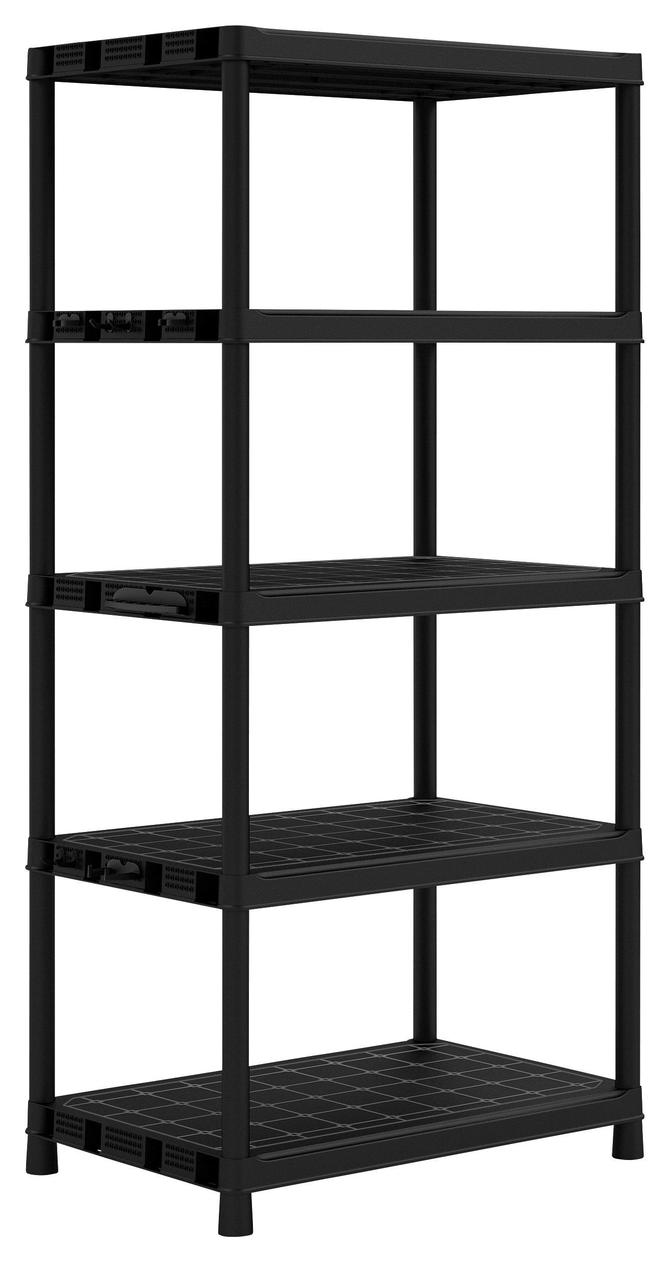 Kunststoffregal Plus XL/5 90/187/60 - Anthrazit, KONVENTIONELL, Kunststoff (90/187/60cm) - Keter