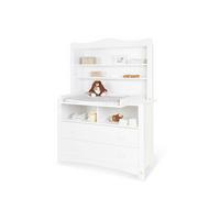 WICKELKOMMODE 130023XRX FLORENTINA - Weiß, Trend, Holzwerkstoff (130/180/57-77cm) - Pinolino