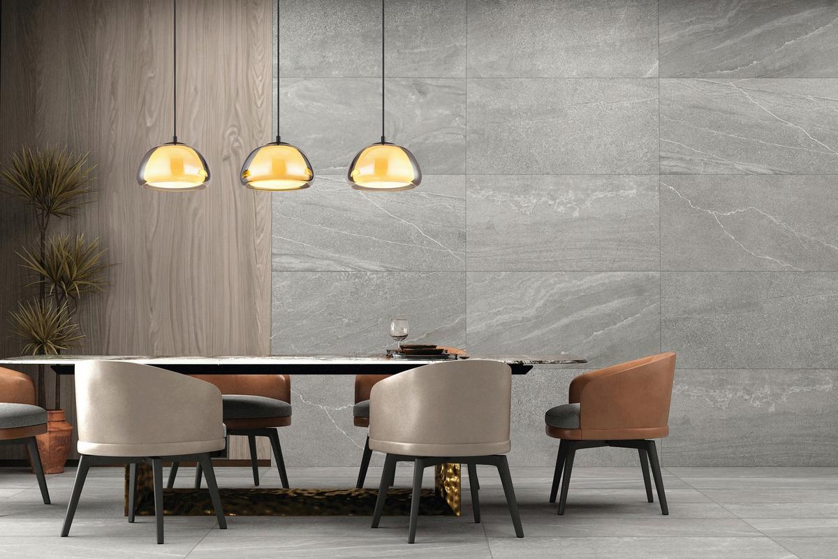 ZÁVĚSNÉ SVÍTIDLO JELLA - černá/světle šedá, Trend, kov/textil (95/25/120cm)