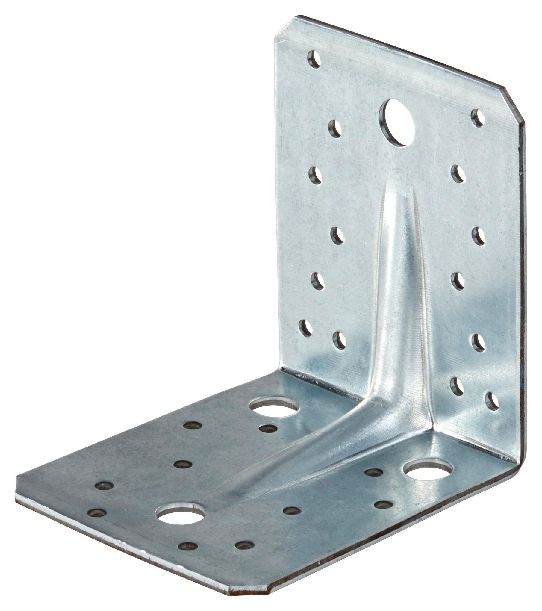 Winkelverbinder Bxl: 90x105 Mm Alufarben Aus Stahl Verzinkt - Alufarben, KONVENTIONELL, Metall (9/10,5cm)