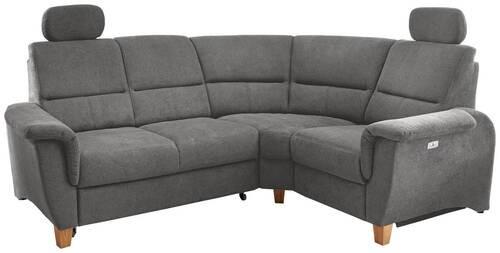 Ecksofa Parole Dunkelgrau S:237/186 cm - Wildeiche/Dunkelgrau, KONVENTIONELL, Textil (237/186cm) - Livetastic