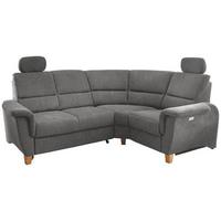 Ecksofa Parole Dunkelgrau S:237/186 cm - Wildeiche/Dunkelgrau, KONVENTIONELL, Textil (237/186cm) - Livetastic