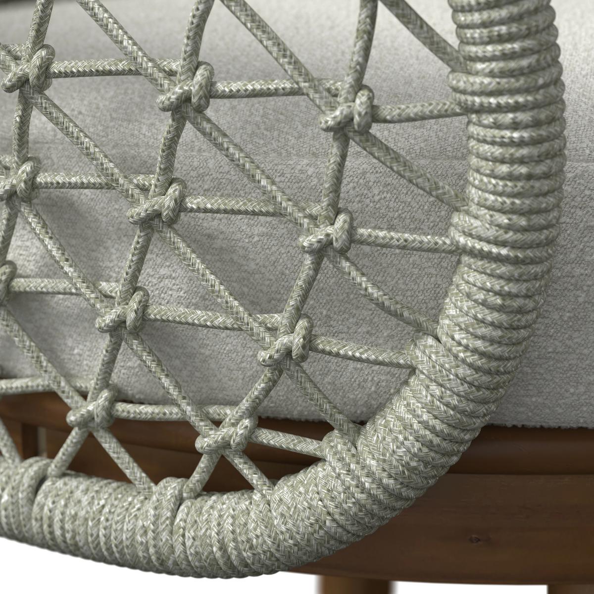 TERASOVÁ SEDACIA SÚPRAVA BELAYA - sivá/biela, Modern, kov/drevo (244/205cm) - Bessagi Garden