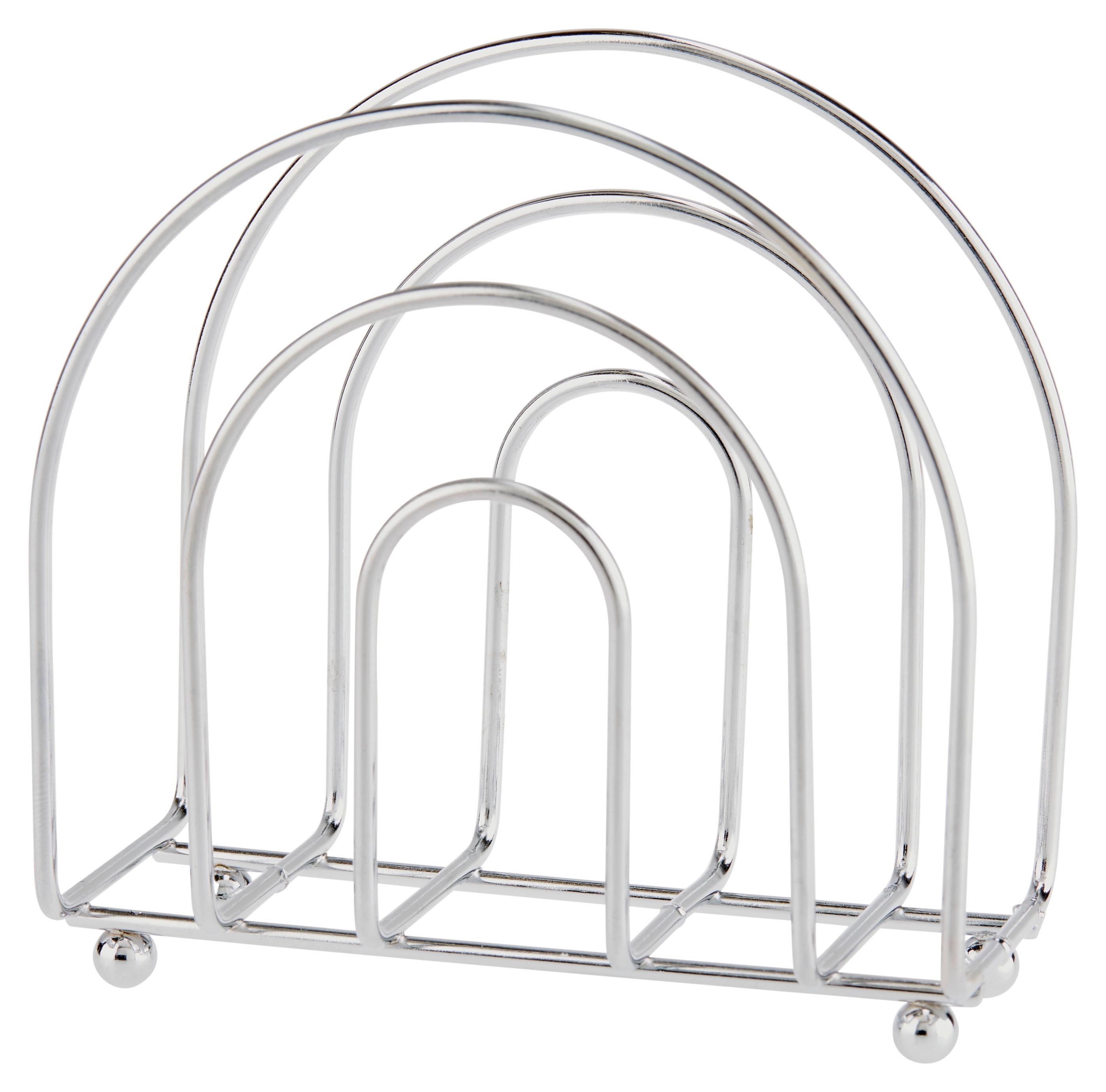 Serviettenhalter Sonnhild Sonnhild - Edelstahlfarben, MODERN, Metall (11,5/5/11cm) - Luca Bessoni