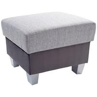 TABURET PORTLAND - barvy stříbra/světle šedá, Konvenční, dřevo/textil (68/43/47cm) - Ondega