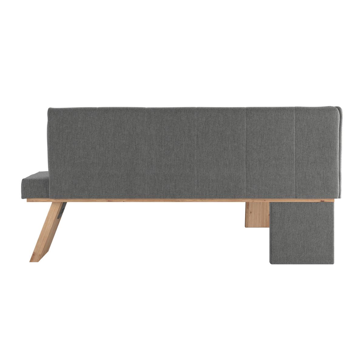 Eckbank Emma Ii - Eichefarben/Anthrazit, KONVENTIONELL, Holzwerkstoff/Textil (140/160cm)