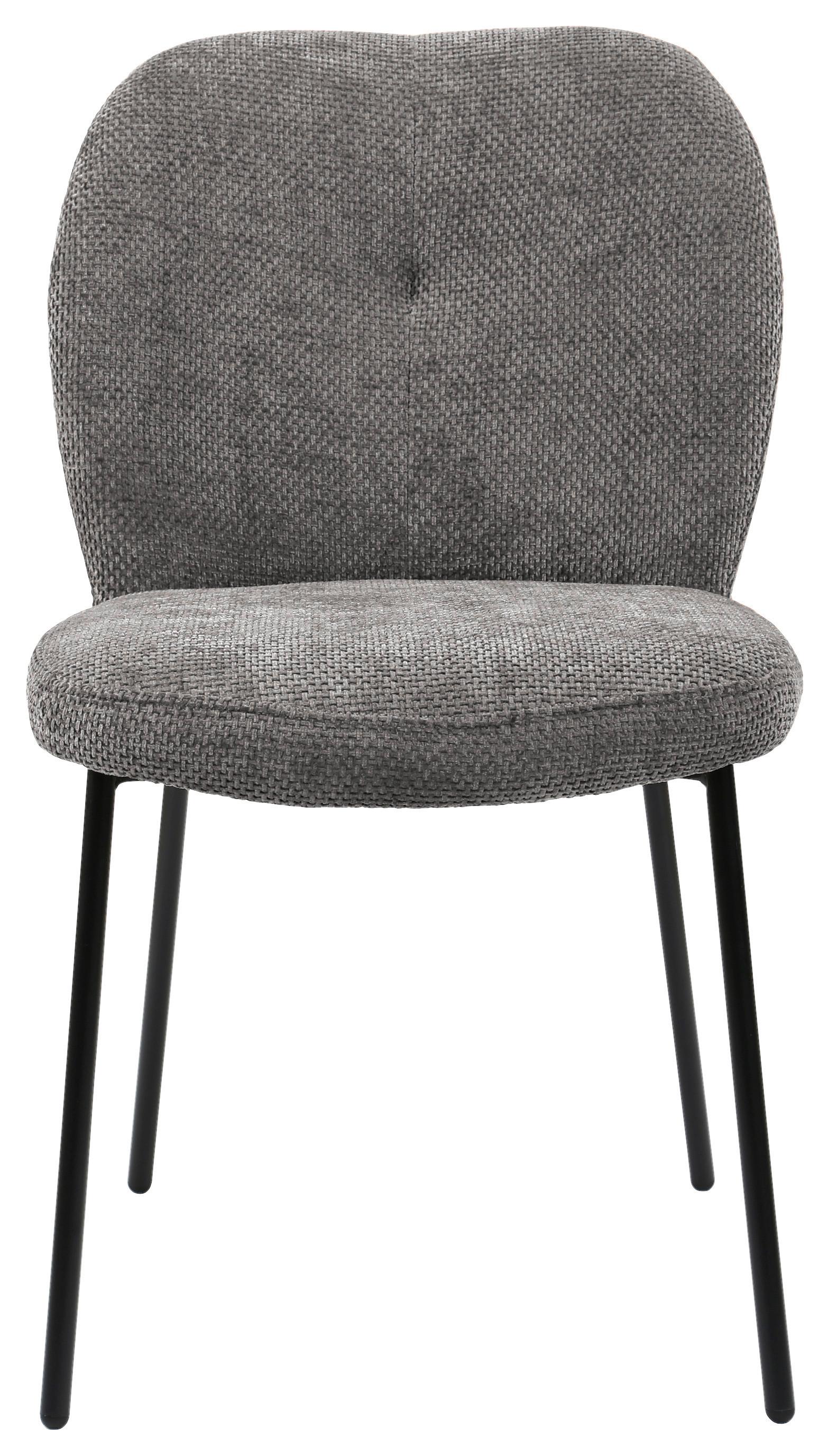Židle Mara, šedá - šedá/černá, Lifestyle, kov/dřevo (52/87/64cm) - Mömax