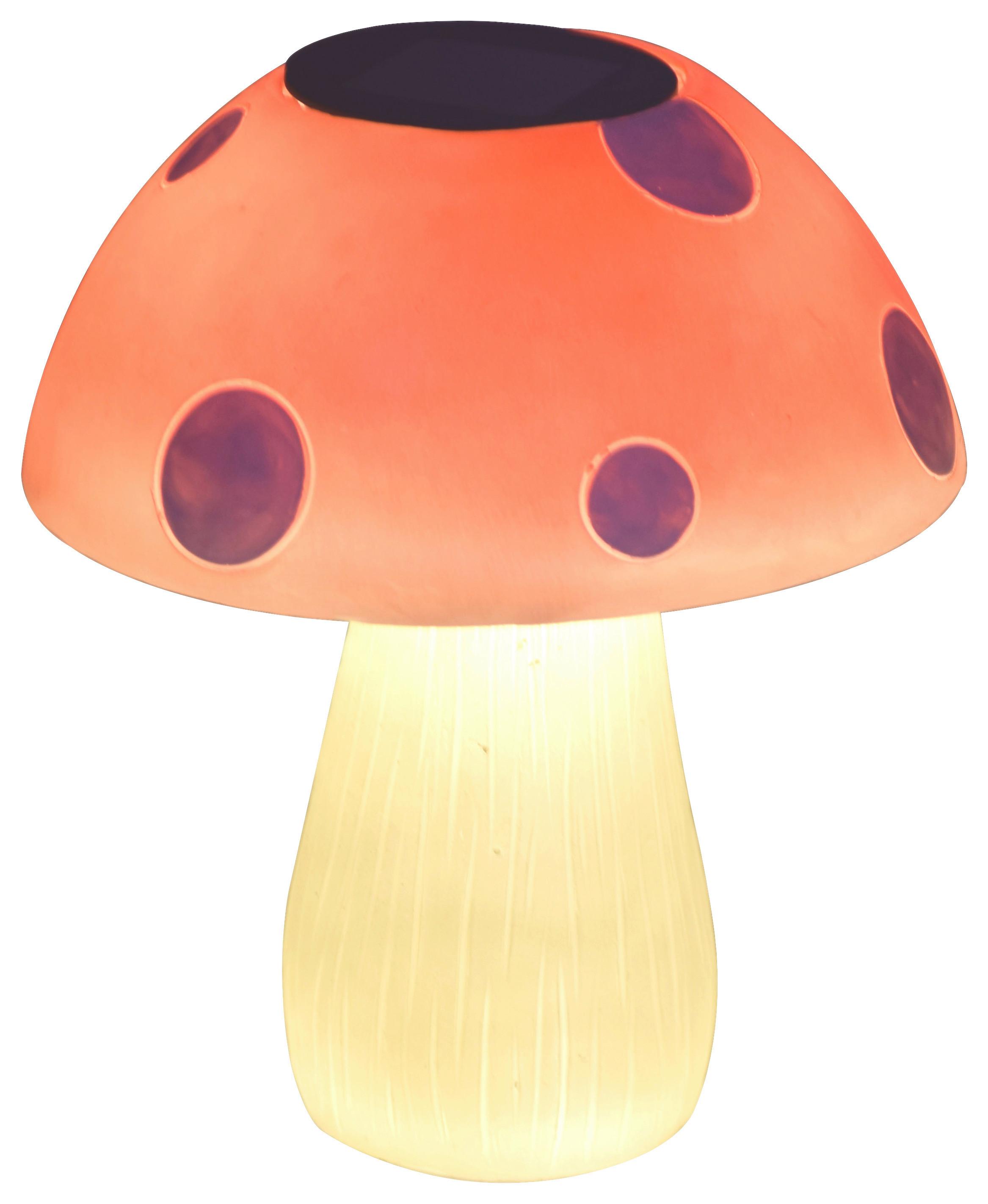 Solární svítido Flieg,V: ca 20cm,bílá,červená - bílá/červená, Moderní, plast (17/17/20cm) - Modern Living