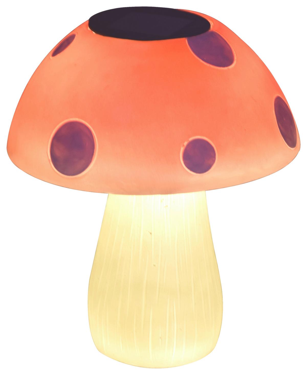 Solární svítido Flieg,V: ca 20cm,bílá,červená - bílá/červená, Moderní, plast (17/17/20cm) - Modern Living