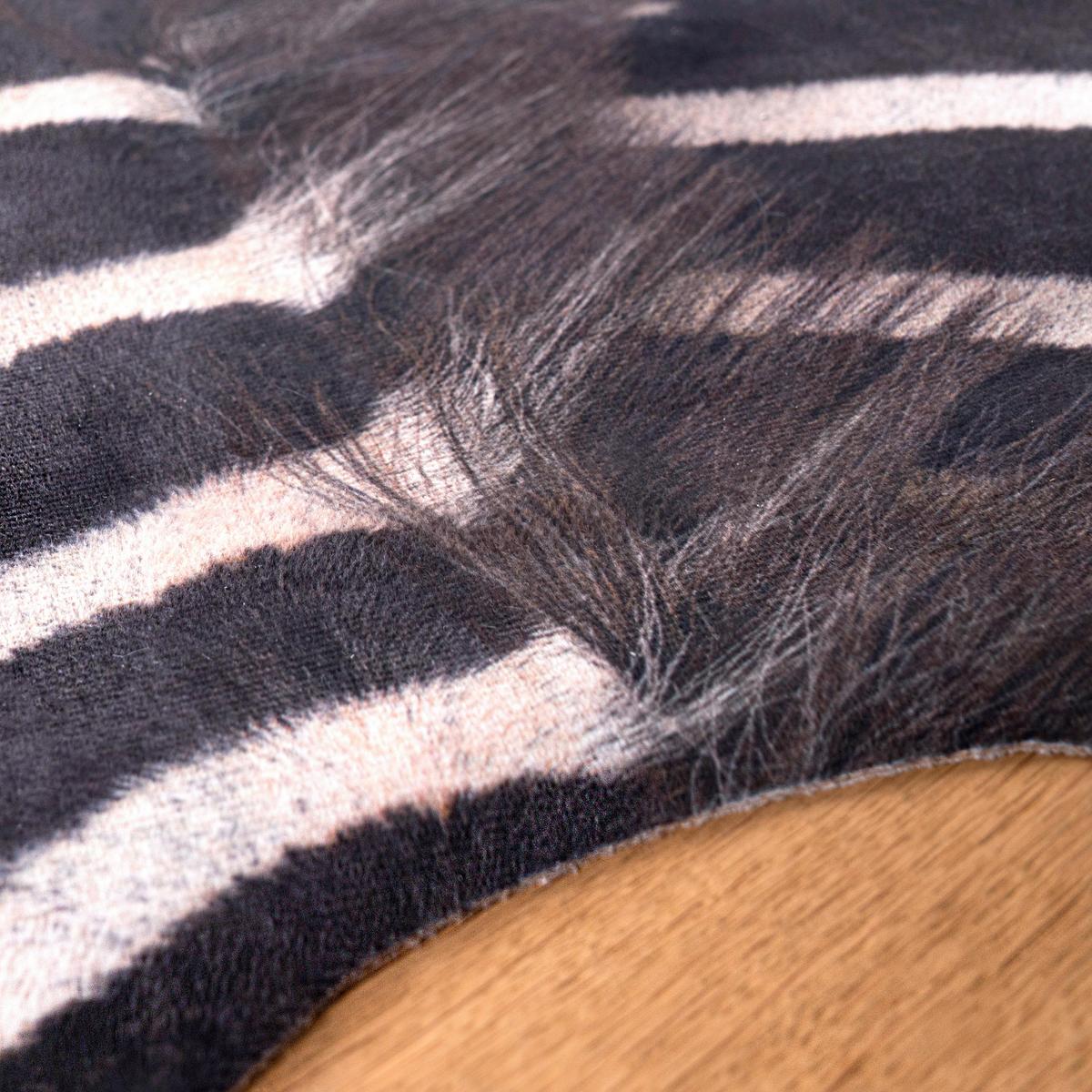 Rinderfell My Toledo - Schwarz/Weiß, Design, Textil (155/190cm) - Obsession