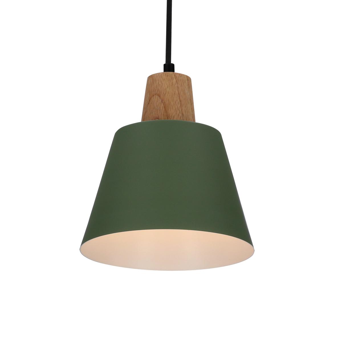 Pendelleuchte 50101260 Faro - Dunkelgrün/Schwarz, Trend, Metall (17/24/90cm)