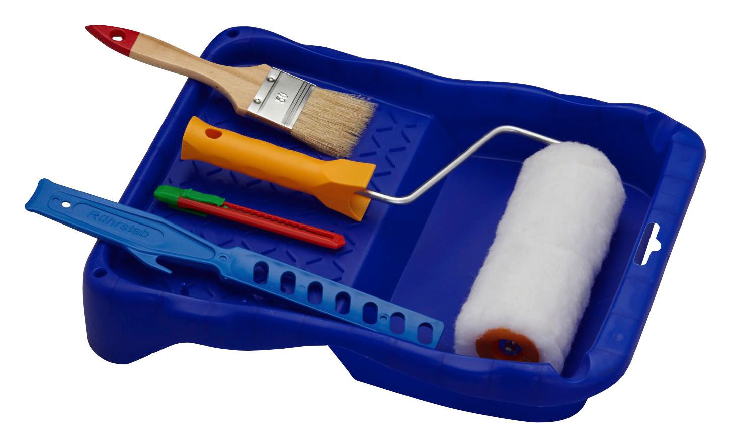 Farbroller-set Fero  6-tlg. Metall/kunststoff B: 18 Cm - KONVENTIONELL, Kunststoff/Metall (18cm) - Gebol