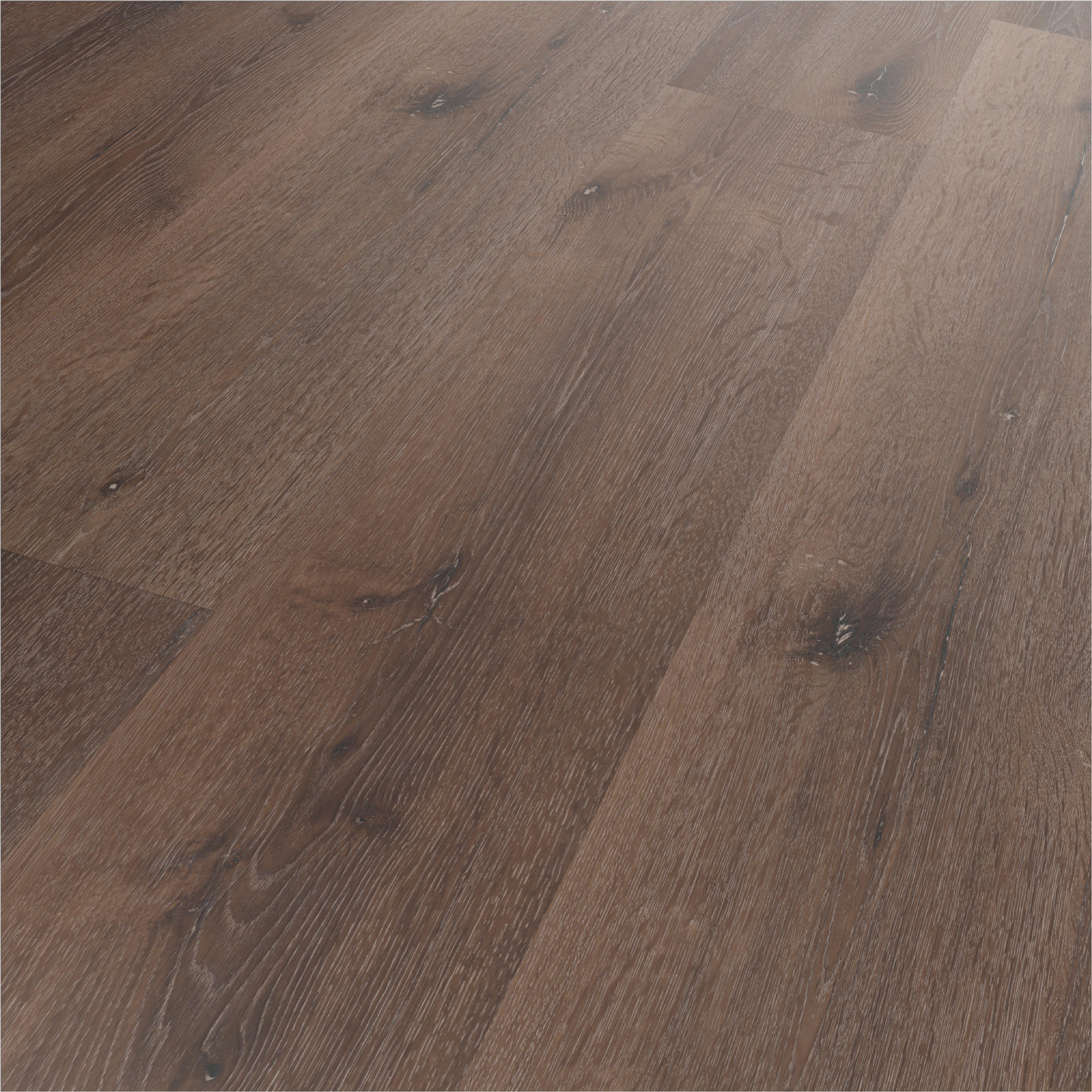 Designboden Eichefarben /Mokka Landhausdiele Stärke 3,8mm - Eiche dunkel/Eichefarben, Basics, Kunststoff (122/22.8/0.38cm)