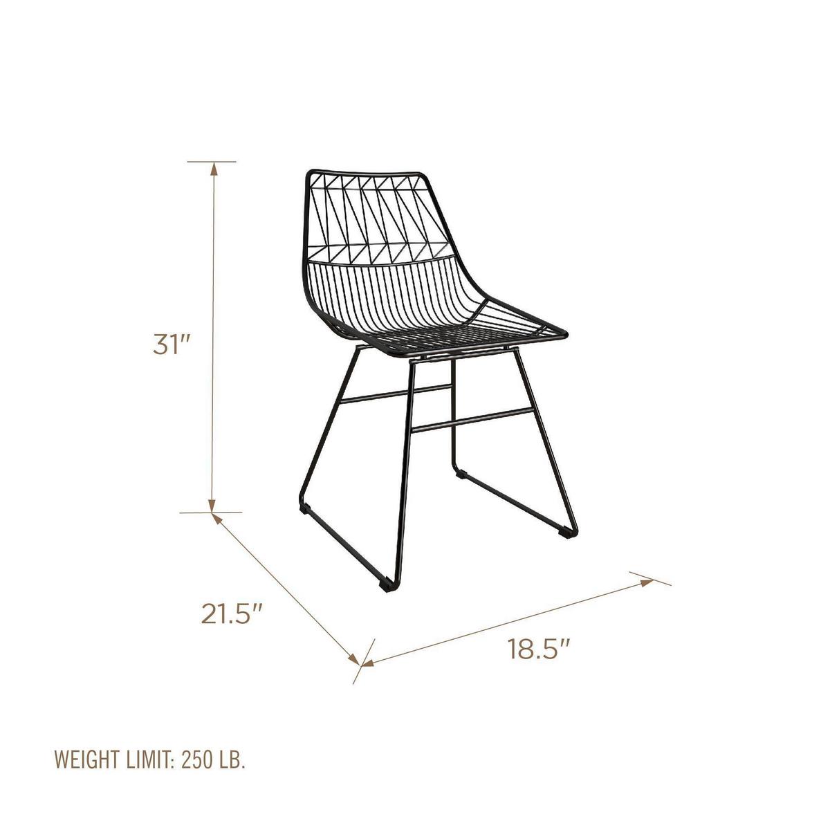 Stuhl Astrid Schwarz B: 55 Cm - Schwarz, Design, Metall (55/79/47cm) - MID.YOU