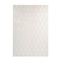 Teppich Creme, Weiß Vivica 225, BxL: 80x150 cm - Creme/Weiß, KONVENTIONELL, Textil (80/150cm)