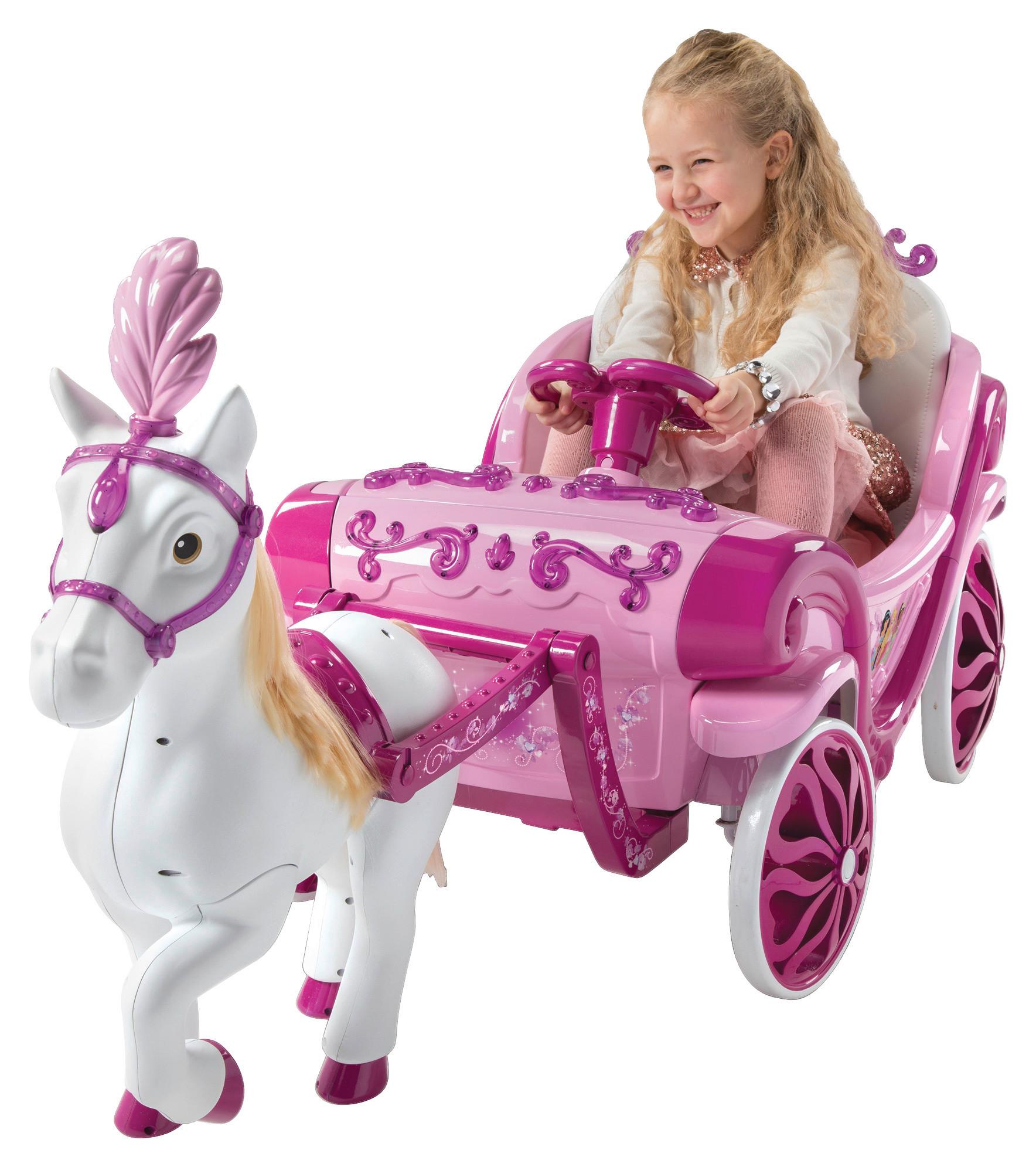 Spielfahrzeug Huffy Princess Carriage 6v - Pink, Basics, Kunststoff (58/69/155cm)