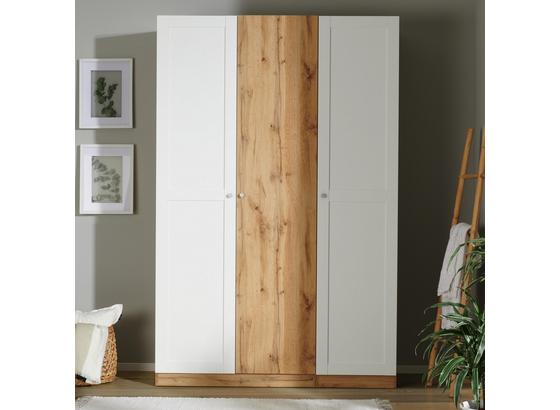 Drehtürenschrank mit Spiegel 137cm Unit 4, Eiche Dekor - Eichefarben, MODERN, Holzwerkstoff (136,7/210/58,3cm) - Ombra Drehtürenschrank mit Spiegel 137cm Unit 4, Eiche Dekor - Eichefarben, MODERN, Holzwerkstoff (136,7/210/58,3cm) - Ombra