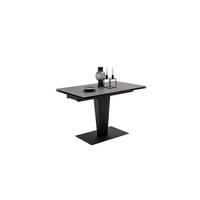 Ausziehtisch Pesaro 120 Az 120-180x76x80cm Anthrazit - Anthrazit/Schwarz, Trend, Keramik/Metall (120-180/76/80cm)