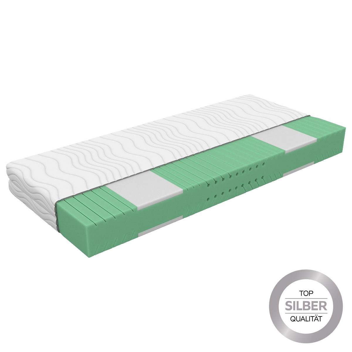 Komfortschaummatratze Nizza 90x200 cm H3 H: 21 cm - Weiß, Textil (90/200cm) - Primatex Deluxe