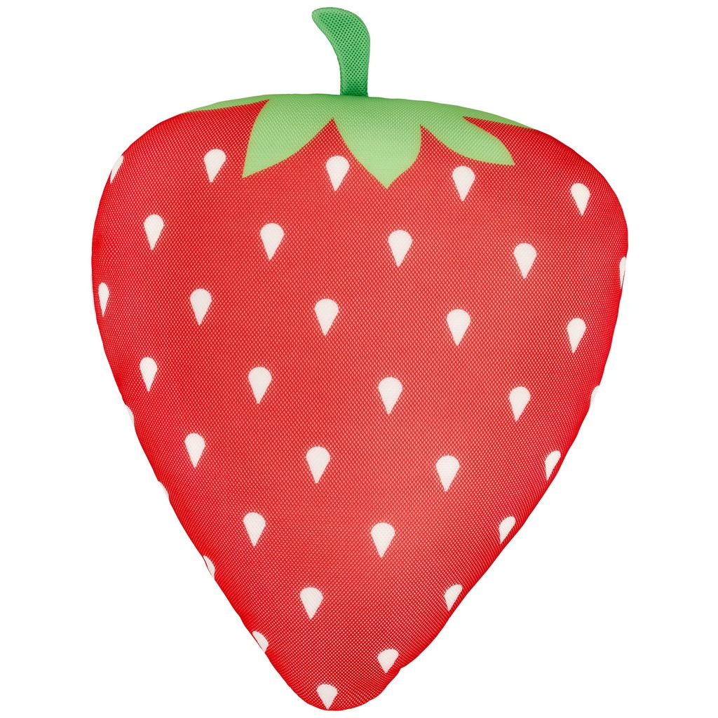 Schwimmkissen Erdbeere Textil Rot/Grün/Weiß mit Zip