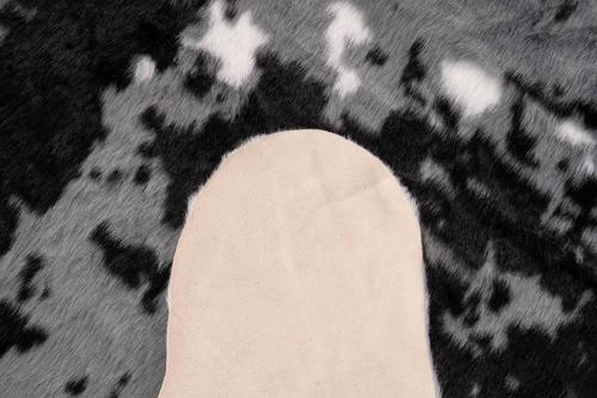 Kunstfell Desert Schwarz/weiß 160x230 Cm - Schwarz/Weiß, Basics, Textil (160/230cm) - Kayoom