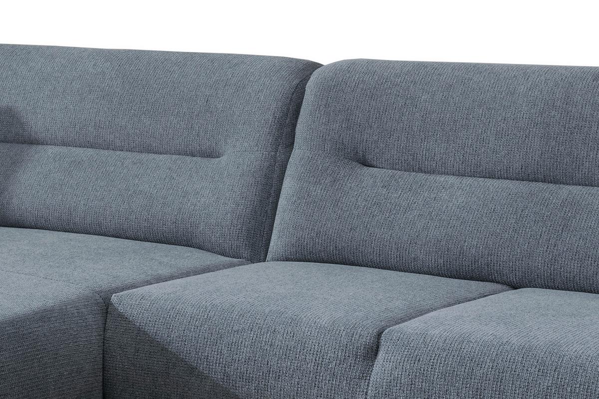 Ecksofa Drago Hellblau S: 166/290 cm - Wildeiche/Hellblau, MODERN, Holz/Textil (166/290cm) - MID.YOU