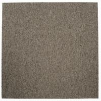 Teppichfliese Graubraun Mustang 50x50 cm Florhöhe 3 mm - Graubraun, Basics, Textil (50/50cm)