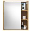 Spiegelschrank Greece mit LED- Beleuchtung 1 Türe - Eiche Wotan, MODERN, Glas/Holzwerkstoff (60/70/20cm) - MID.YOU