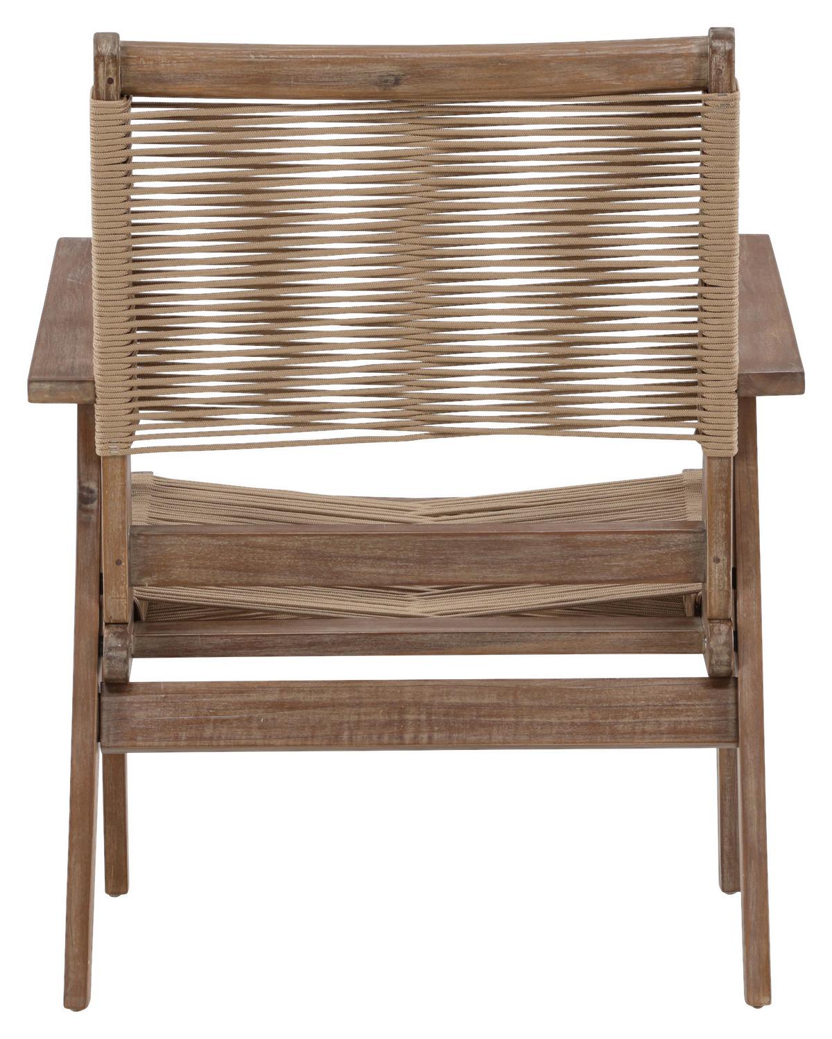 Loungesessel Peter Aus Akazienholz/textil - Braun, KONVENTIONELL, Holz/Textil (68/88/72cm) - Gardenson