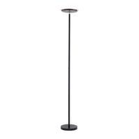 Led-stehlampe Dimmbar Schwarz Mit Touch - Schwarz, Design, Metall (30/30/181cm)
