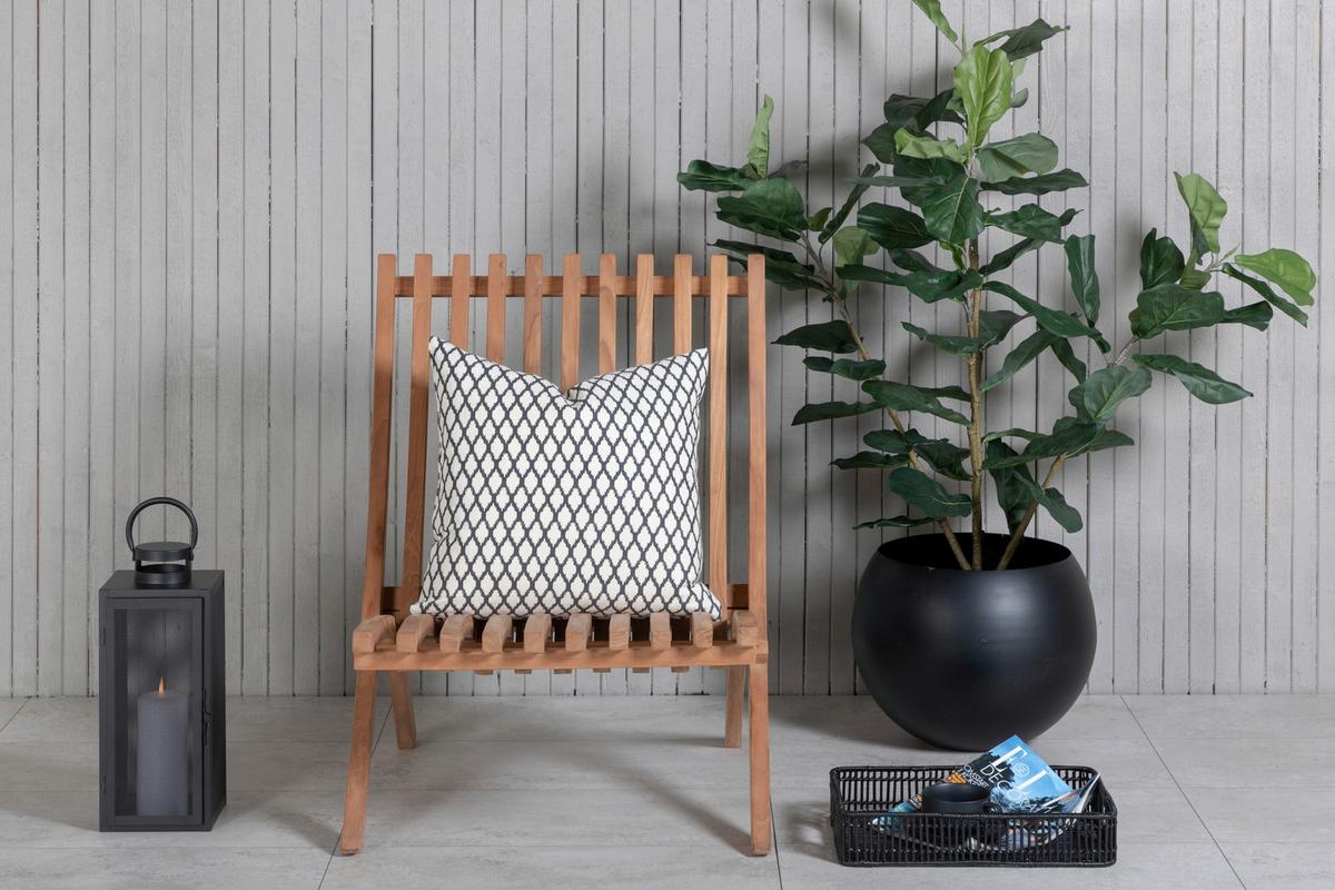 Loungesessel 2er-set Kenya Aus Holz - Teakfarben, KONVENTIONELL, Holz (73/85/63cm) - Gardenson