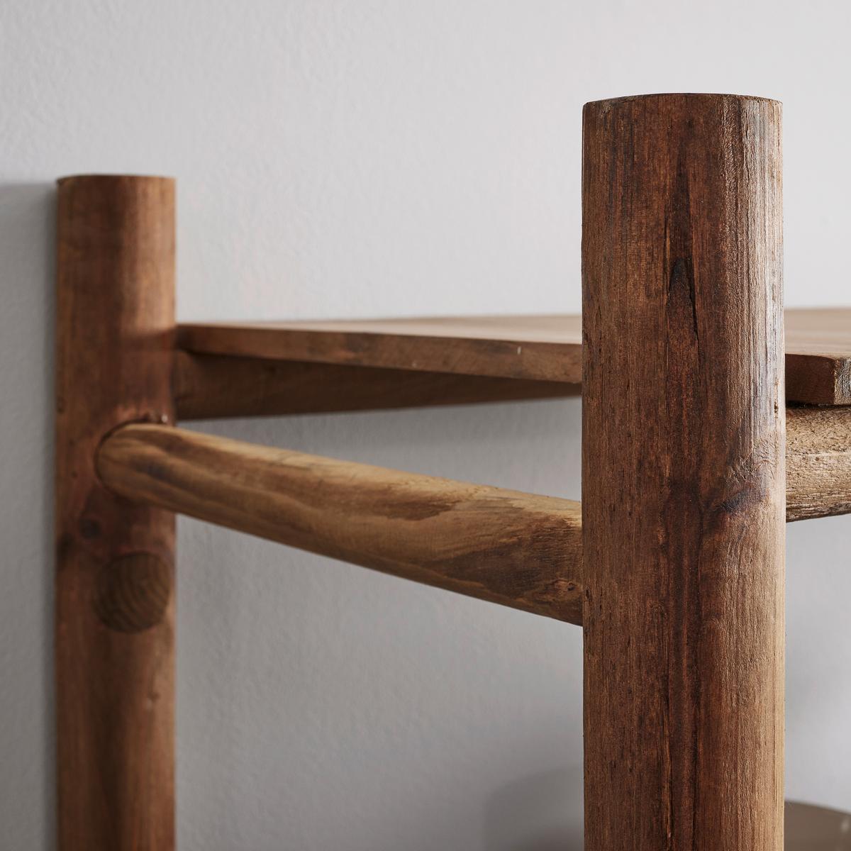 Regál masiv JASMIN - přírodní barvy, Moderní, dřevo (100/160/38cm) - Livetastic