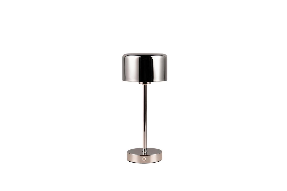 Akku-tischleuchte R59151106 Jeff - Chromfarben, Design, Metall (12,6/30cm)