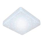 LED-Deckenleuchte Baldrun L: 27 cm mit Sternenhimmel - Weiß, MODERN, Kunststoff/Metall (27/27/8cm) - Luca Bessoni