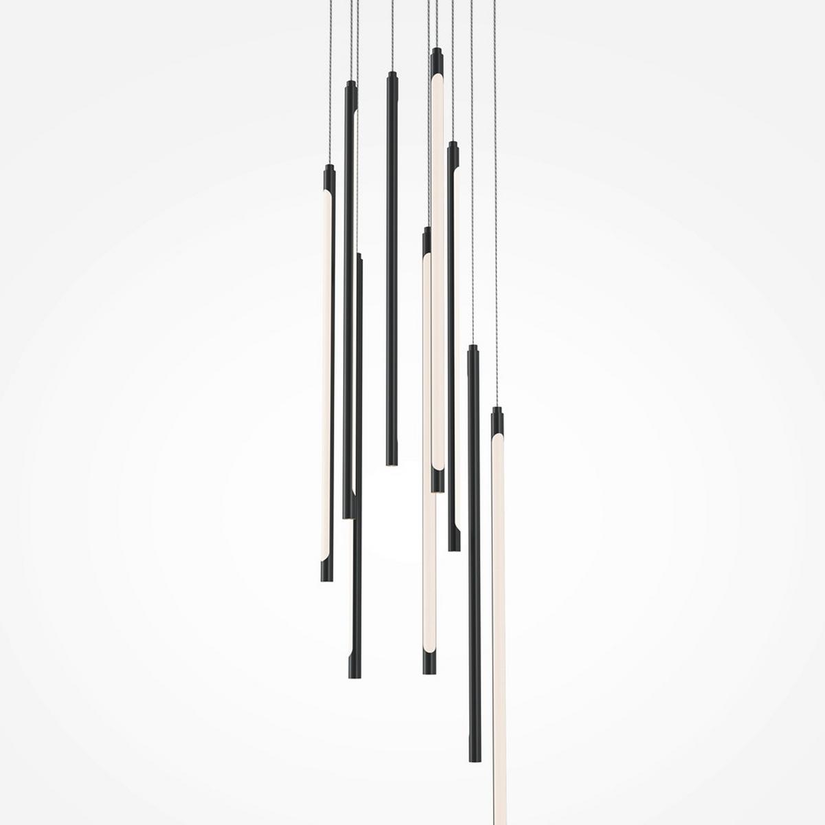Pendelleuchte Light Stick - Schwarz, MODERN, Metall (35/57,5cm) - MAYTONI