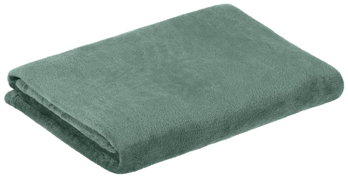 Kuscheldecke Marlies Mintgrün 150x200 cm Flanell - Salbeigrün, MODERN, Textil (150/200cm) - Luca Bessoni