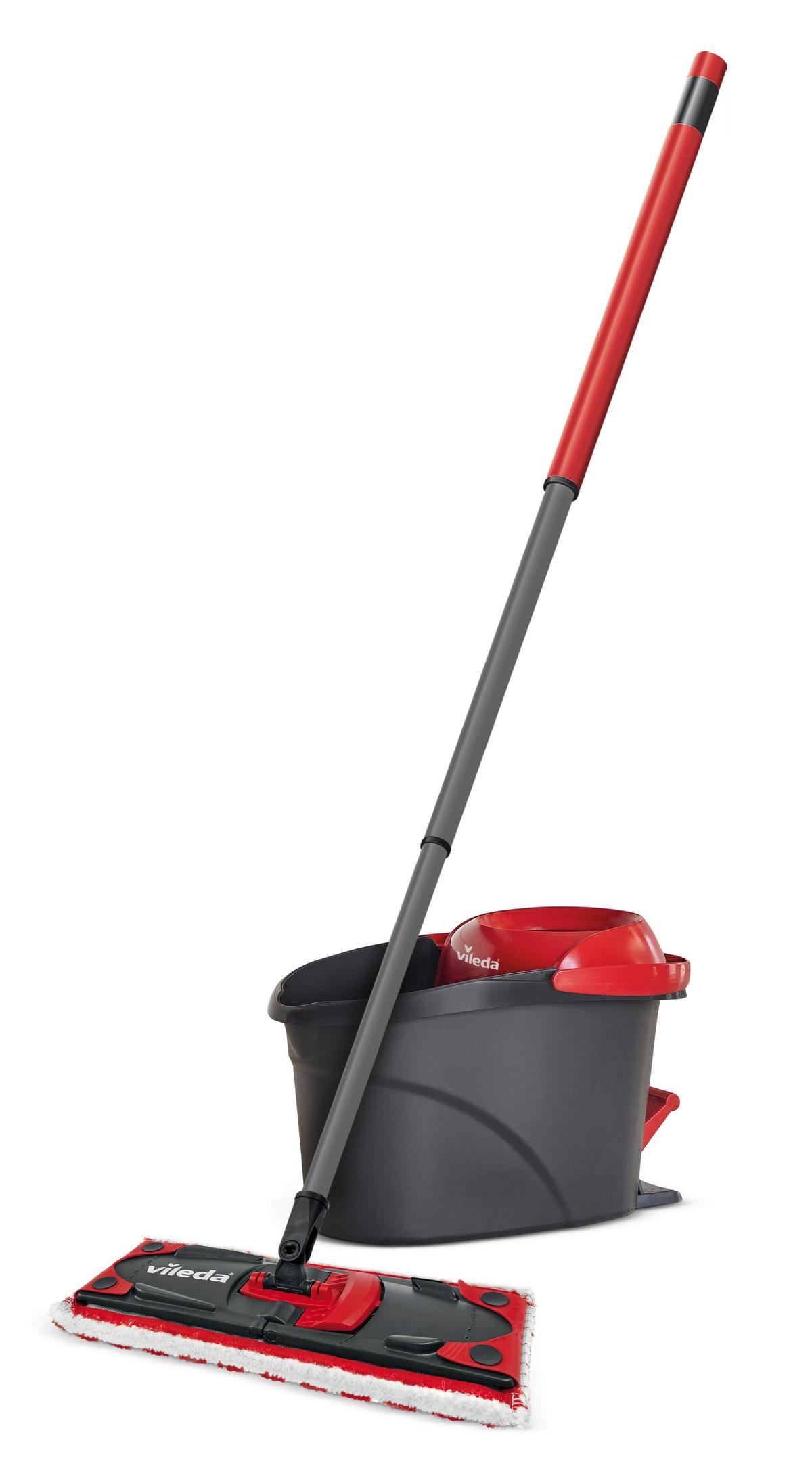 Sada na uklízení VILEDA ULTRAMAX TURBO - černá/červená, Konvenční, textil/plast (30.3/29.7/49.6cm) - Vileda