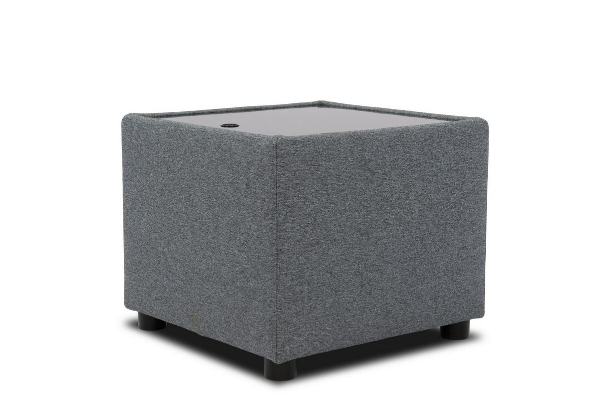 Sitzbox Looks Iii - Dunkelgrau/Schwarz, Design, Textil (45/47/45cm) - LOOKS by W.Joop