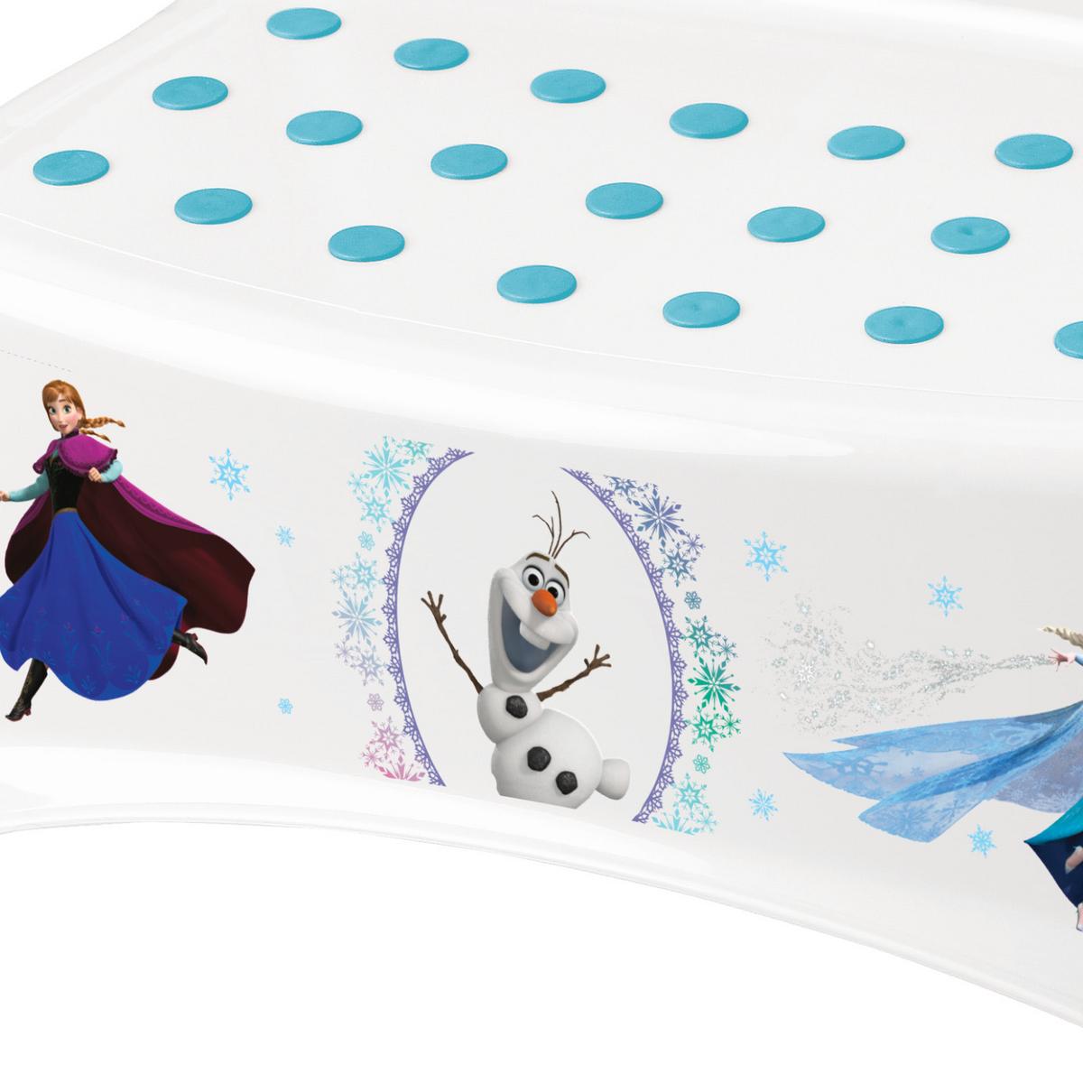 Tritthocker Igor Frozen H: 21 cm Anti-Rutsch-Funktion - Blau/Weiß, Kunststoff (40/37/21cm) - Disney