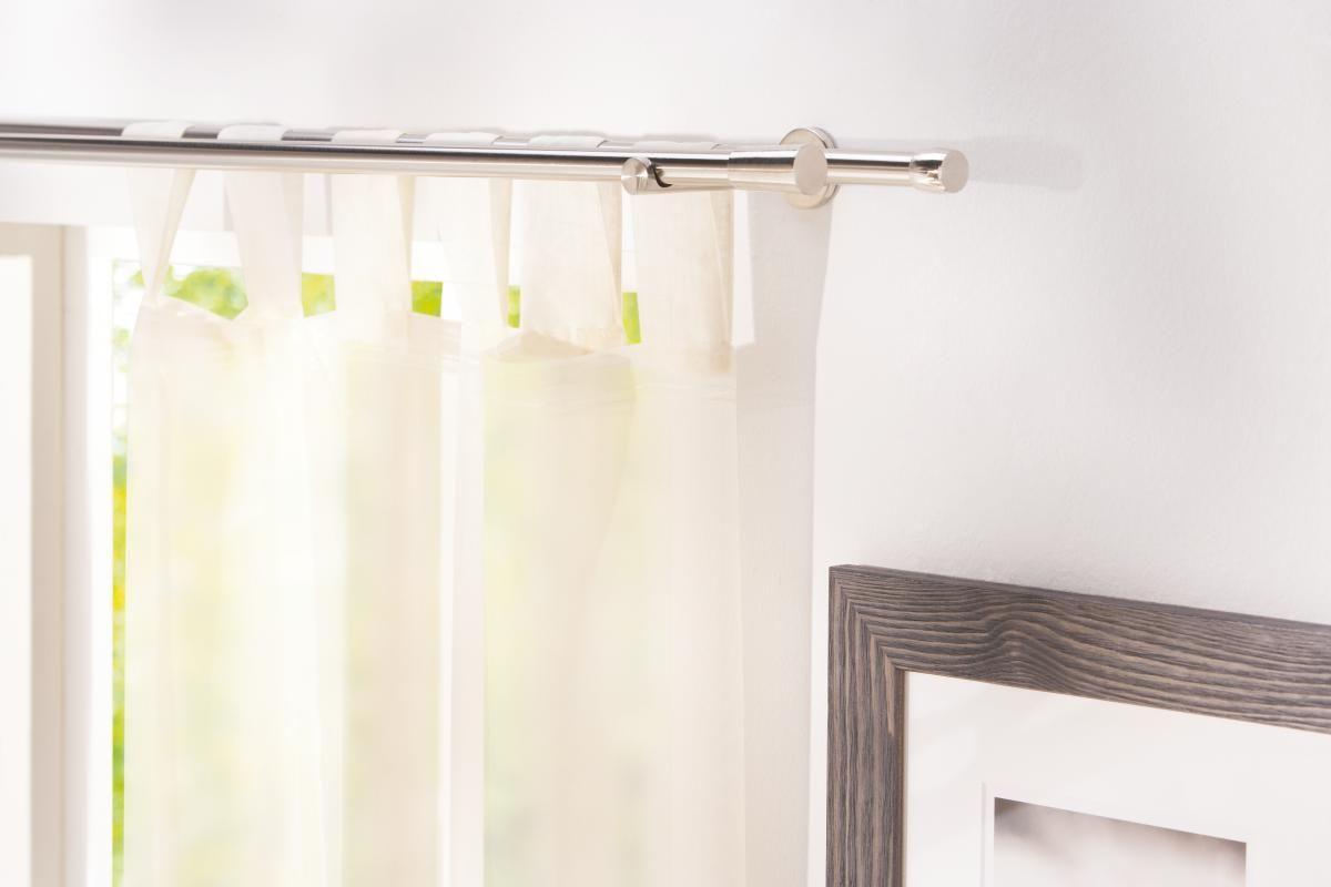 Sada Tyčí Na Závesy Marie, 160 Cm - farby ušľachtilej ocele, kov (160cm) - Modern Living